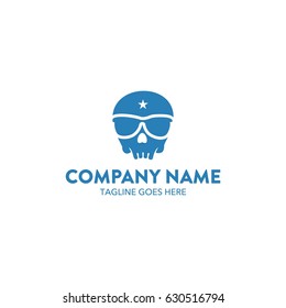 Unique Skull Logo Template