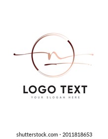 A unique and sleek style handwritten signature script letter type N logo template, Vector logo for business and company identity 