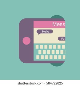 unique smart phone illustration
