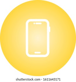 Unique Smartphone Glyph Vector Icon