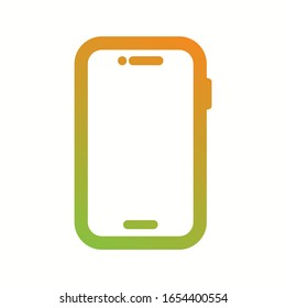 Unique Smartphone Glyph Vector Icon