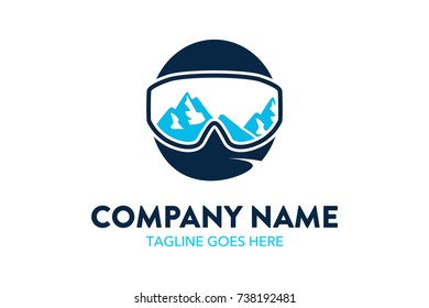 Unique Snowboard Logo Illustration