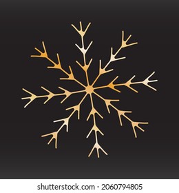 einzigartiges Schneeflocken-Weihnachtsdesign für Broschürenaufkleber