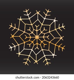einzigartiges Schneeflocken-Vektor-Design für Broschüren-Banner-Aufkleber.