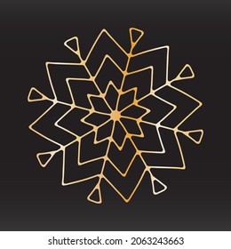 diseño vectorial único de copos de nieve para la pegatina de la tarjeta de pancarta de folletos.