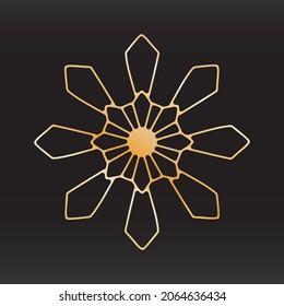 einzigartiges Schneeflocken-Weihnachtsdesign für Broschürenaufkleber