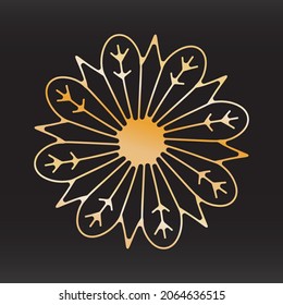 unique snowflake christmas vector design for brochure banner card sticker
