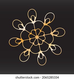 unique snowflake christmas vector design for brochure banner card sticker