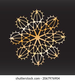 diseño vectorial de navidad de copo de nieve único para pegatinas de carteles de pancarta de folletos