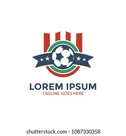 unique soccer logo. icon. vector illustration