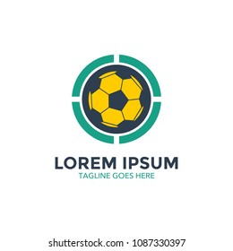unique soccer logo. icon. vector illustration