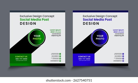 unique Social Media Post Banner Design