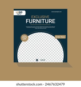 Unique Social media post design template