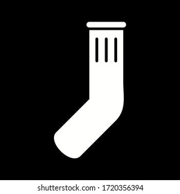 Unique Socks Vector Glyph Icon