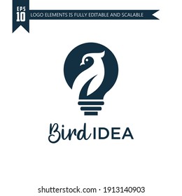 diseño único y sofisticado del logotipo de las aves