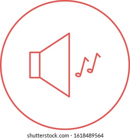 Unique Sound Vector Line Icon