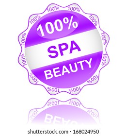 Unique spa icon on a white background