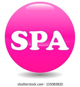 Unique spa logo on a white background. Illustration of spa logo vector sign