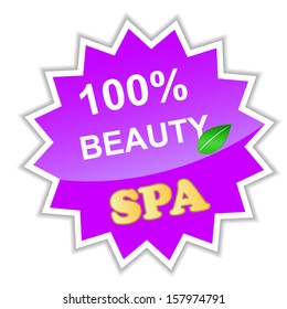 Unique spa logo on a white background