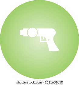 Unique Space Gun Vector Glyph Icon