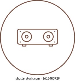 Unique Speakers Vector Line Icon
