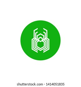 a unique spider technology logo icon for your business