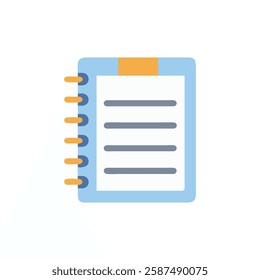 Unique Spiral Notebook Icon Design