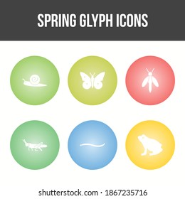Unique Spring Vector Icon Set
