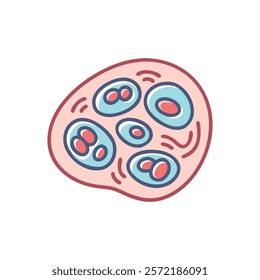 Unique Squamous Cells Anatomy Vector Design