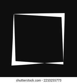 einzigartiger quadratischer, schwarz-weißer Hintergrund, Vektorgrafik