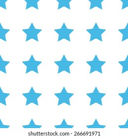 Unique Star white and blue seamless pattern for web design. Vector symbol