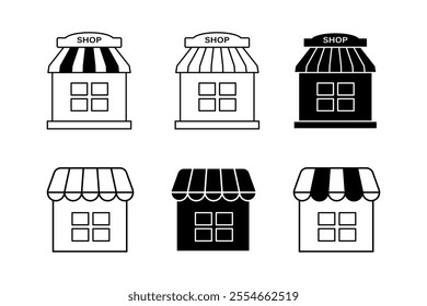 Unique Store Vector Silhouettes for Art and Design Usage, High-Resolution Collection of Store and Shop Silhouettes for Print and Web, store, shop, mall, silhouette, market, products, inventory, sale