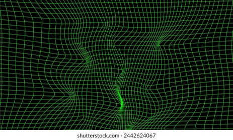 Unique and strange wavy line abstract background
