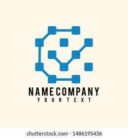 unique strong and fancy tick logo/C