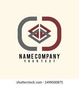 Unique strong and luxurious triangle logo