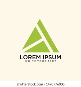 unique strong and luxurious triangle logo