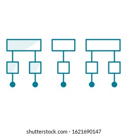 Unique structure, architecture icon, illustration, vector