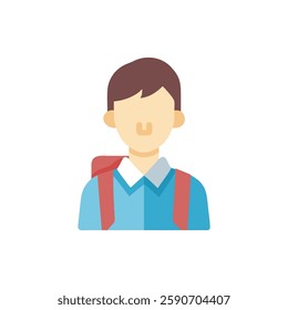 Unique Student Icon Design Illustration