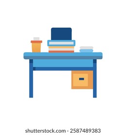 Unique Study Desk Icon Design