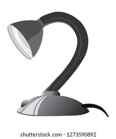 unique style curve table lamp vector