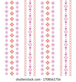 Unique style of embroidery pattern for bedroom decorative.