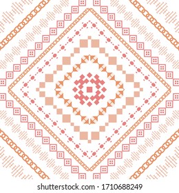 Unique style of embroidery pattern for bedroom decorative.