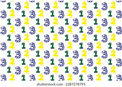 unique style gift wrap paper design with counting, special for school going kids, Print ready file 