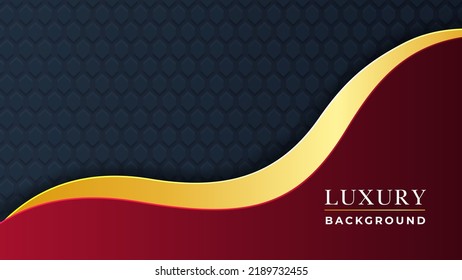 Unique Style Gradient Golden Luxury Background Design