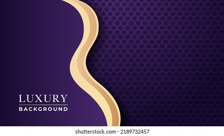 Diseño de fondo de lujo dorado y degradado de estilo único