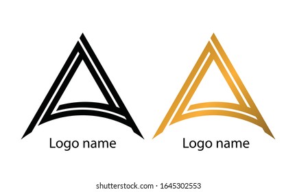 unique style of A letter good to use as logo but if u want to use only A letter then just remove the logo name and the use it any where in posters monogram flyers or in any form you like.