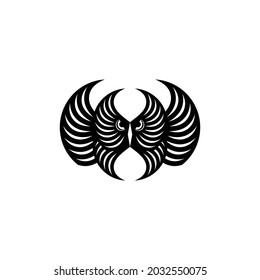 Unique and stylish eagle logo design.