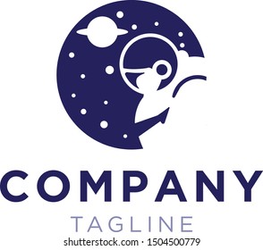 Unique and stylish men using astronout uniform in the space this design is perfect for those companies that want to represent strong values like trust, safeness and solidity