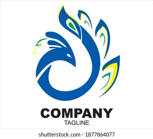 
Unique and stylish mythological winged peacock, this logo is perfect for companies with core values ​​such as solidity, experience and trust.