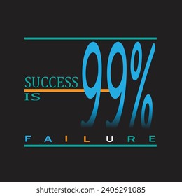 Unique success typography tshirt design